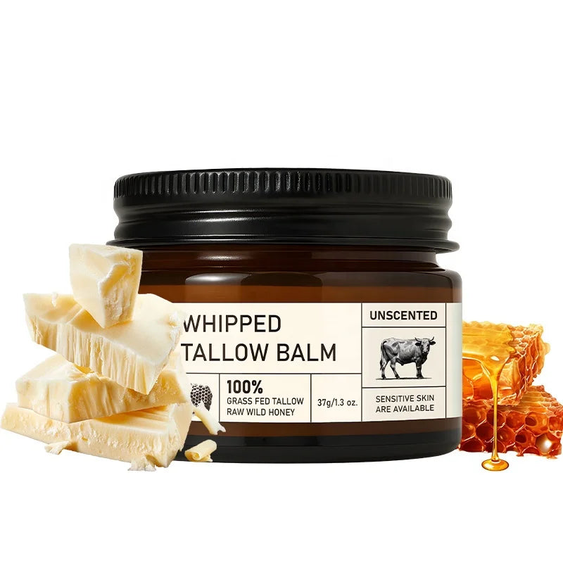 Custom Logo Grass Fed Tallow Balm With Honey Sample Beef Tallow and Honey Balm MegaBDM