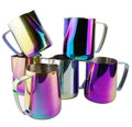 350ml 600ml Factory Custom Coated Barista Stainless Steel Latte Coffee Milk Jugmilk Pitcher