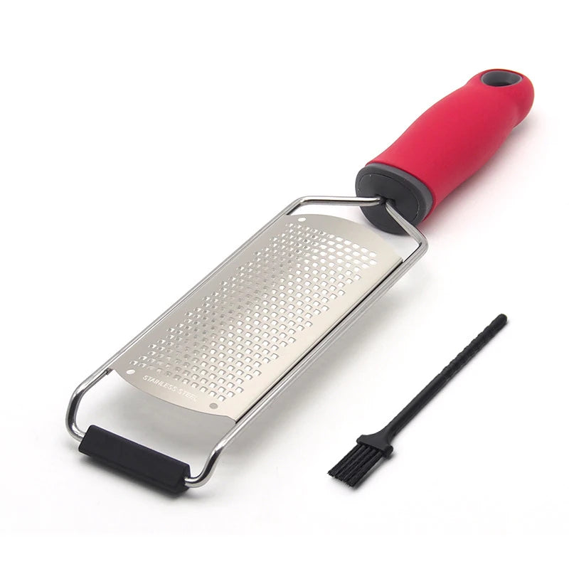 Beeman Hand Stainless Steel Lemon Manual Chocolate Flat Coarse  Kitchen Vegetable Cheese Grater With Brush
