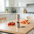 Low MOQ 2021 New Mini  BBQ Tools Stainless Steel  2 in 1 Salt and Pepper Grinder With Adjustable Mechanism