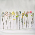 Metal Pan Bun Hairpins Women Girls Flower Bamboo Tassel Updo Hair Accessories Rod Pin Chopsticks Hair Slide Chop Sticks for Hair