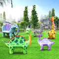 Hot Sale Theme Park Cartoon Resin Kids Fiberglass Animal zebra Bench for Outdoor Decoration