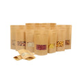 Matte Kraft Paper Zip Bag Stand up  Food Safe Pouch Packaging Doypack