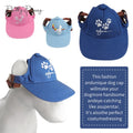 Pet Dog Caps Small Puppy Pets Summer Print Cap Dog Baseball Visor Hat Outdoor Accessories Sun Bonnet Cap