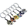 Spinning Turbo Keychain Accessories Hot Sale Automotive Car Part Keychain Turbine Turbocharger Sleeve Bearing Keychain Keyring