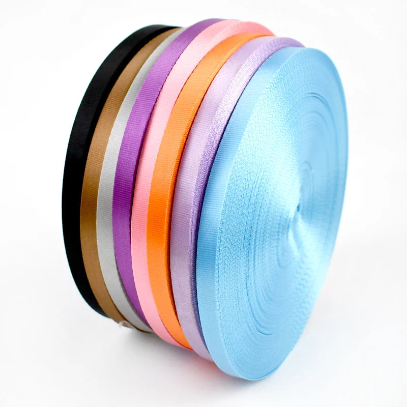 Deepeel RD048 10mm DIY Luggage Bag Accessories Colorful Nylon Webbing Tapes for Sewing Bags ID Belt Phone Strap Webbing