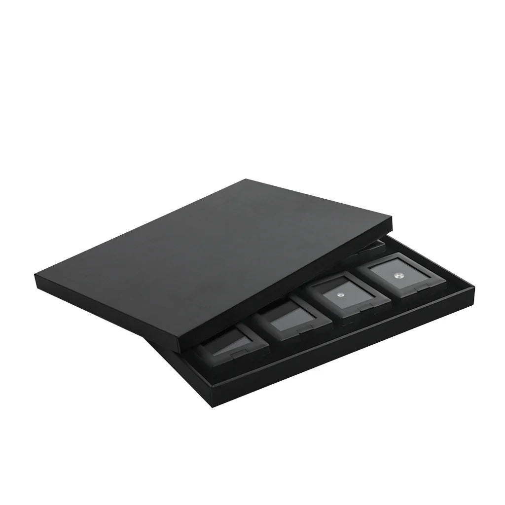 DK21624-8N Self-standing Gemstone Display Boxes Tray Set Exquisite Diamond Jewelry Storage Box (without tary stand)
