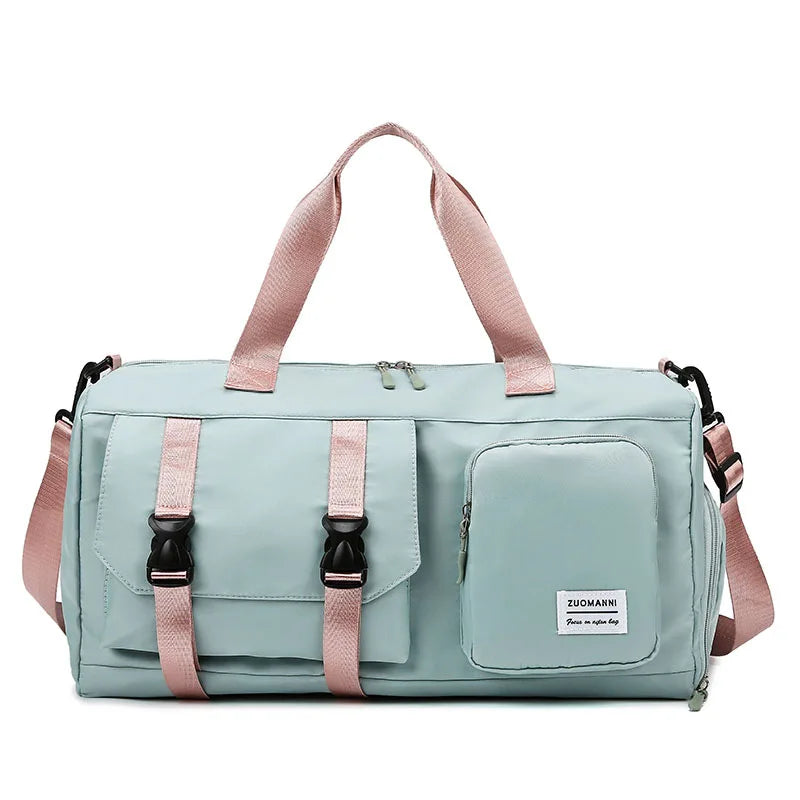 Customized Large Capacity Waterproof Fitness Gym Bag Wet Pocket Zipper Fashionable for Men Women Weekend Big Sport Gym Bag Shoe MegaBDM