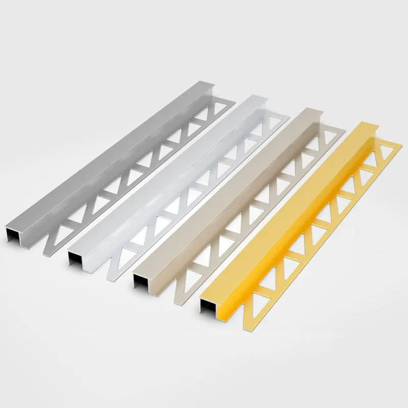 Modern Home Decorative Tile Trims Aluminium Decorative Strips Corner Tile Trim Metal Wall Trim for Ceramics Decoration