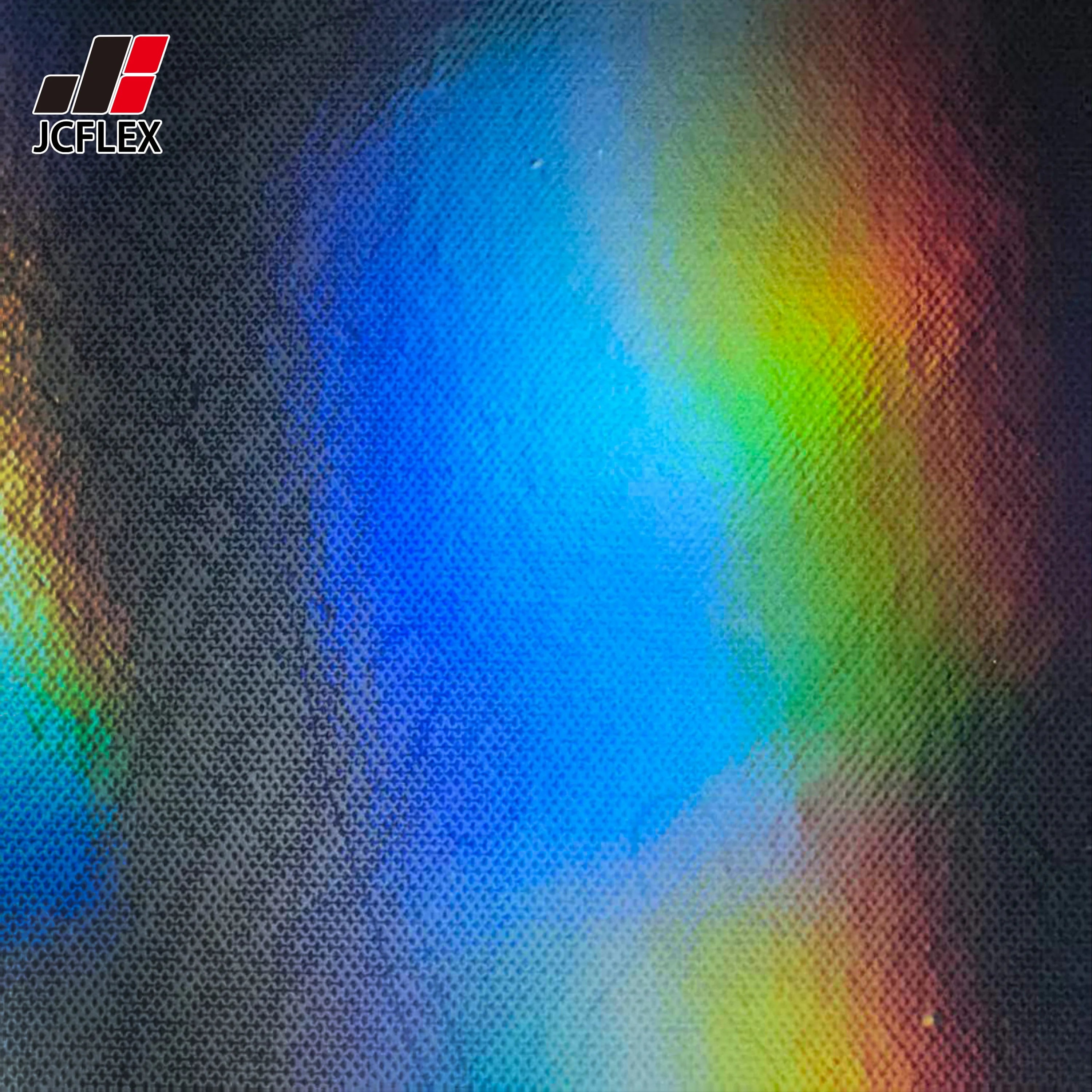 Holographic Overlay Film BOPP/PET Soft Craft Gift Wrapping Roll with Flower Design for Cold Laminating