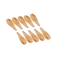 PUSELIFE Wholesale Small Short Bamboo Wood Candy Buffet Spoon Cooking Measuring Mini Flat Wooden Scoops for Bath Salts