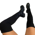 Women's Fashion Thick Bottom Solid Color Over-The-Knee Stretch Knit High Boots