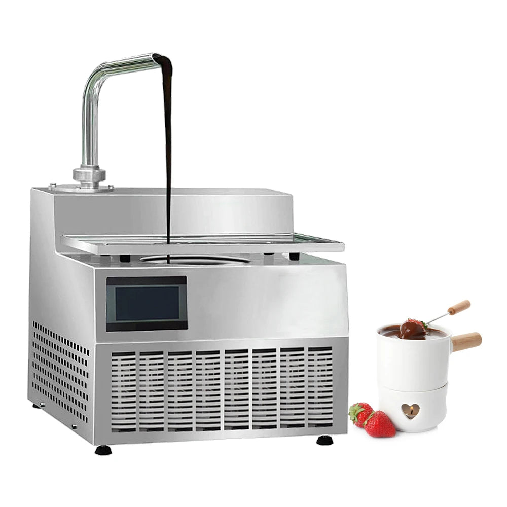 Multi-function 8/15/30/60/100 Kg Per Hour Capacity Chocolate Melting/tempering/coating Machine With Cheap Prices Vibrating Table