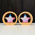 Personalized Wooden Plaque with Crystal Star Trophy MH-NJ0329