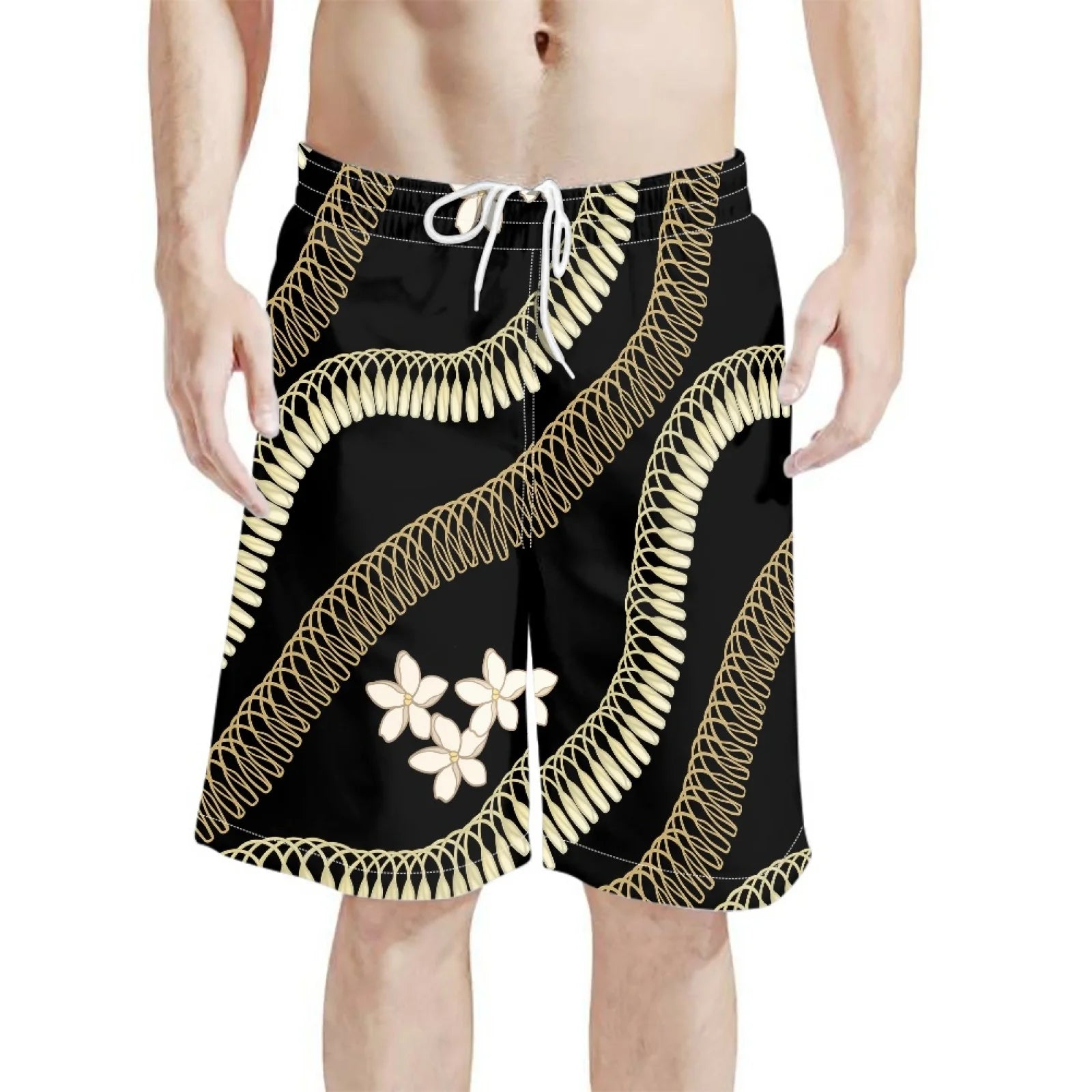 Customized Style Beach Shorts for Men Loose Custom Print Men Swim Trunks Quick Dry Male Beach Shorts Men's Swim Shorts Wholesale