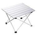 WOQI Portable Aluminum Folding Picnic Table Modern Design Outdoor Furniture for Beach Picnic Camping