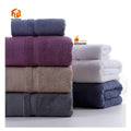 Wholesale Luxury Box Gift Dobby Towels Set 100% Cotton Soft Lint-Free Bath Towels for Spa Beach Hotel Use