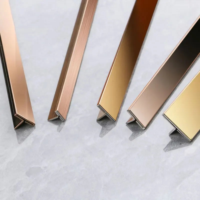 Industrial Design 1mm Aluminum Extrusion Profile T Shape Edging Trim Moulding Waterproof Durable for Floor Living Room Ceramic