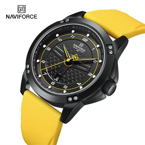 NAVIFORCE 8031 BYY Factory Wholesale Cheap Quartz Watch for Men Luxury Silicone Band Waterproof Watch Men Wrist Custom Logo OEM