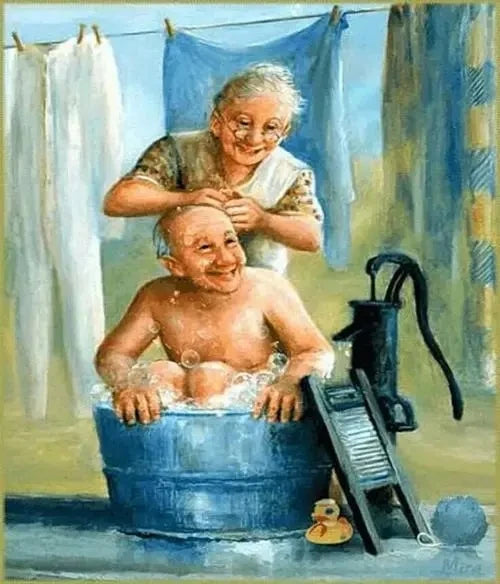 LS 5D DIY Diamond Embroidery Kit Loving Elderly Couples' Daily Life Full Square Diamond Painting for Adults Portrait Gift DIY
