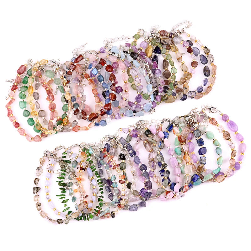 Hot Sale Factory Wholesale Irregular Stone Beads Religious Style Bracelet Charm Fashion Unisex Bracelet As Gift Selection