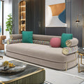 Medusa Carezza Italy Designer 3-Seater Luxury Modern Creative Velvet Sectional Sofa Set Convertible Solid Wood Frame for Living