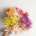 2023 New Craft Flowers Hand Made Sola Wood Flower Cymbidium Orchids Decorative Flowers for Home Festival Wedding Christmas Decor