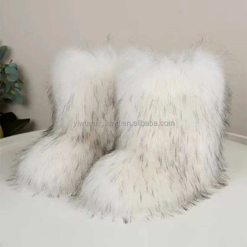 Wholesale Multi-color Cheap High-quality Best-selling Artificial Fur Snow Boots for Men and Women Snow Boots