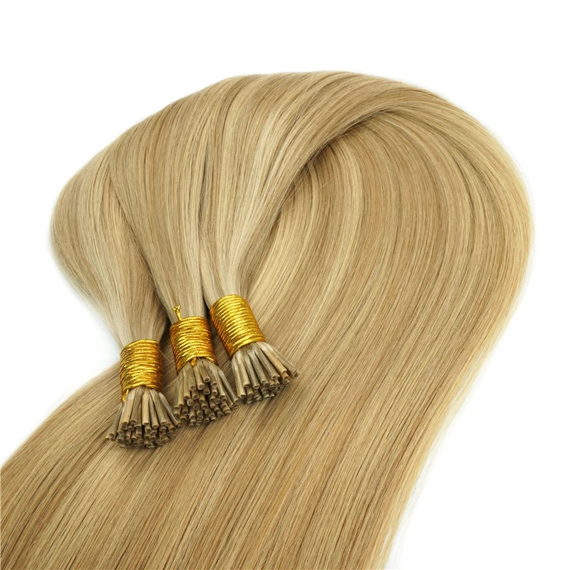 I Tip Russian Hair Extensions Wholesale Price Double Drawn Full Cuticle 100% Remy Human Hair High Quality Hair Weaving