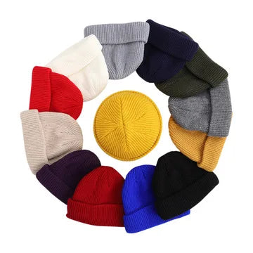 Skullies Beanies Skull Beanie Acrylic Winter Spring Adult Ski Warm Men Women Solid Color Custom Embroidery Knitted Hat Knit Caps