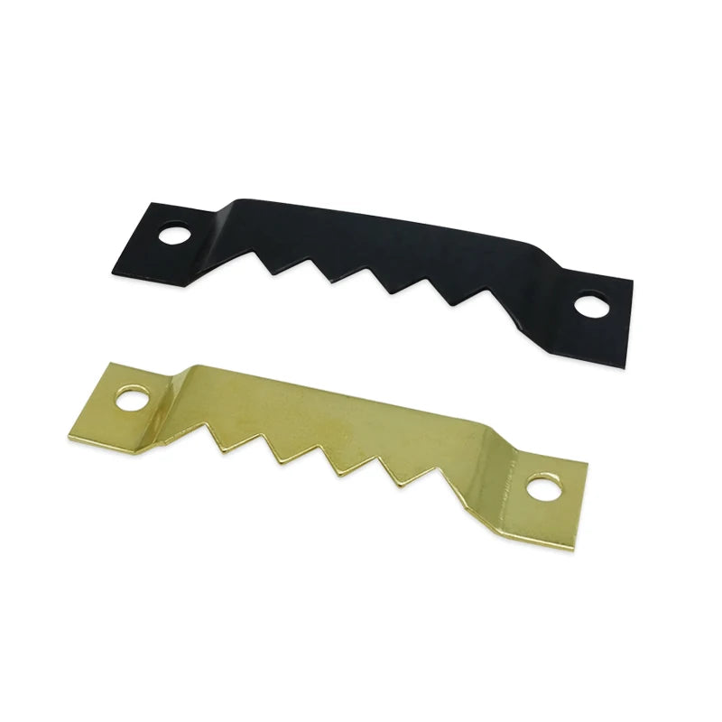 12x55mm Metal Iron Sawtooth Plain Gold Brass-plated Black-oxide Photo Picture Frame Hanger Wall Hook Hardware Accessories Box