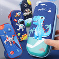 School Stationery Supplier Cartoon Cute Dinosaur Astronaut 3D Eva Pencil Case for Boys