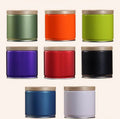 Wholesale Custom Logo 73*73mm Matcha Tea Coffee Cookies With Hand Tear Aluminum Film Metal Sealing Packaging Tin Can Box