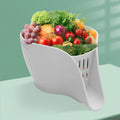Multi-Functional Kitchen Drain Basket New High-Temperature Resistant Easy Clean Food Grade Silicone Container PP Material