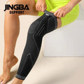 JINGBA 2023 Unisex Full Leg Sleeve Knee Guard New Arrival Basketball Sport Safety Rodilleras Breathable Elbow Knee Pads