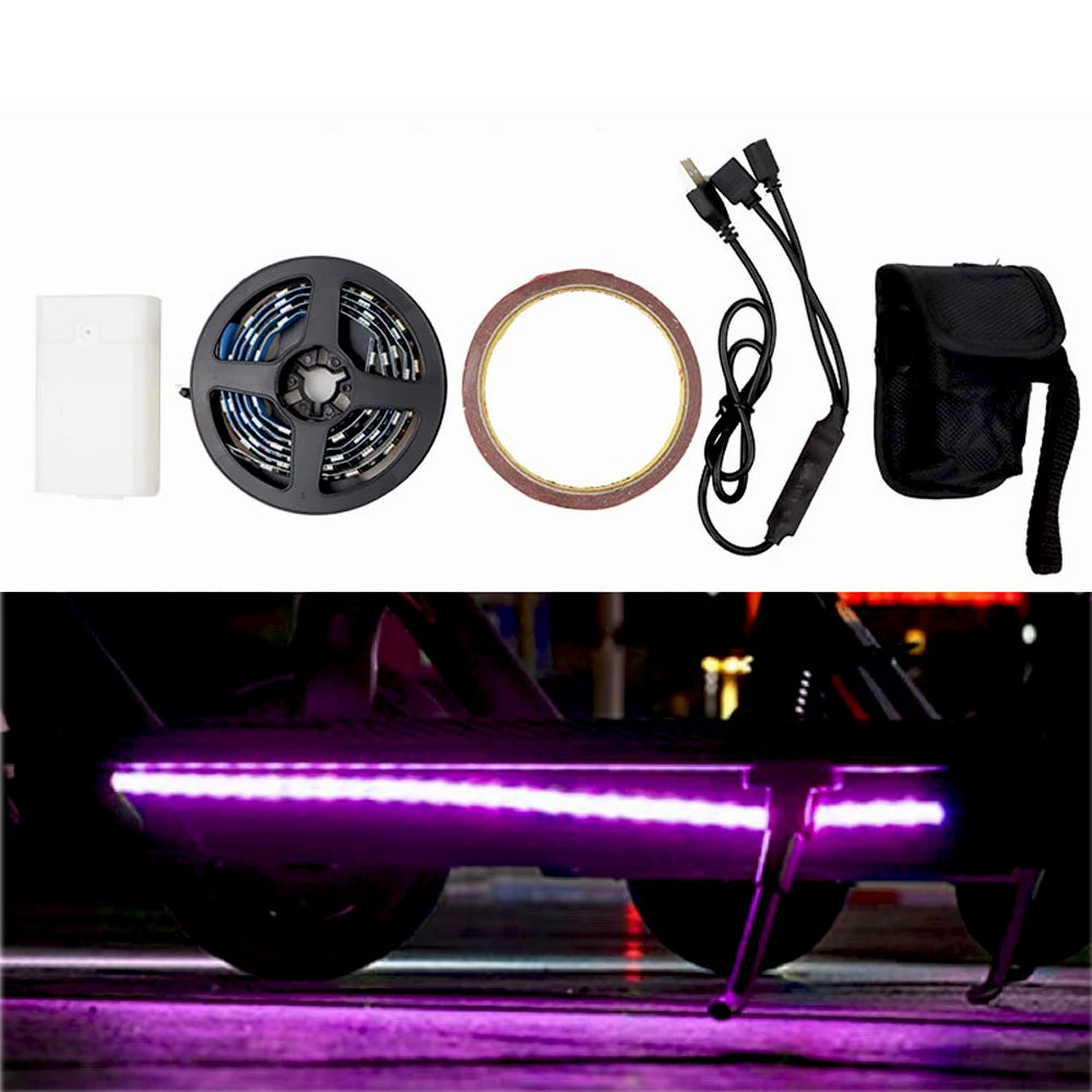 LED Light Strip Fit for KUGOO M4 Electric Scooter Multiple Color Switching Waterproof Skateboard Led Scooter Strip Lights