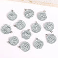 Luxury Accessories for Women Silver Pendants Zodiac Jewelry Zodiac Pendant Silver Plated Stainless Steel Zodiac Necklace