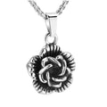 Vintage Christian Flower Silver Plated Stainless Steel Ash Cremation Keepsake Memorial Urn Pendant Holder Gift