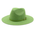 Unisex Paper Straw Panama Hat Outdoor Travel Casual Image Eco-friendly Beach Summer Hat