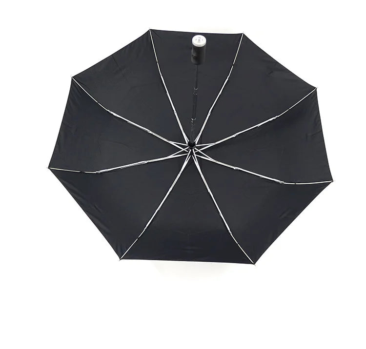 Torchlight at Umbrella Uv Auto Umbrella Auto Open and Closed Folding Led Umbrella
