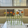 Hot Selling Modern Design Transparent Glass Connecting Test Tubes Hydroponic Vases Plant Decorations