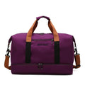 Waterproof Travel Duffle Bag with Trolley Sleeve Large Capacity Gym Bag Custom Logo Wet & Dry Separation for Outdoor Activities
