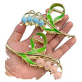 Factory Wholesale Tulip Claw Hair Clips for Women Elegant Alloy & Plastic/Metal Sweet Decorative 5cm 12cm New Style Hot Selling