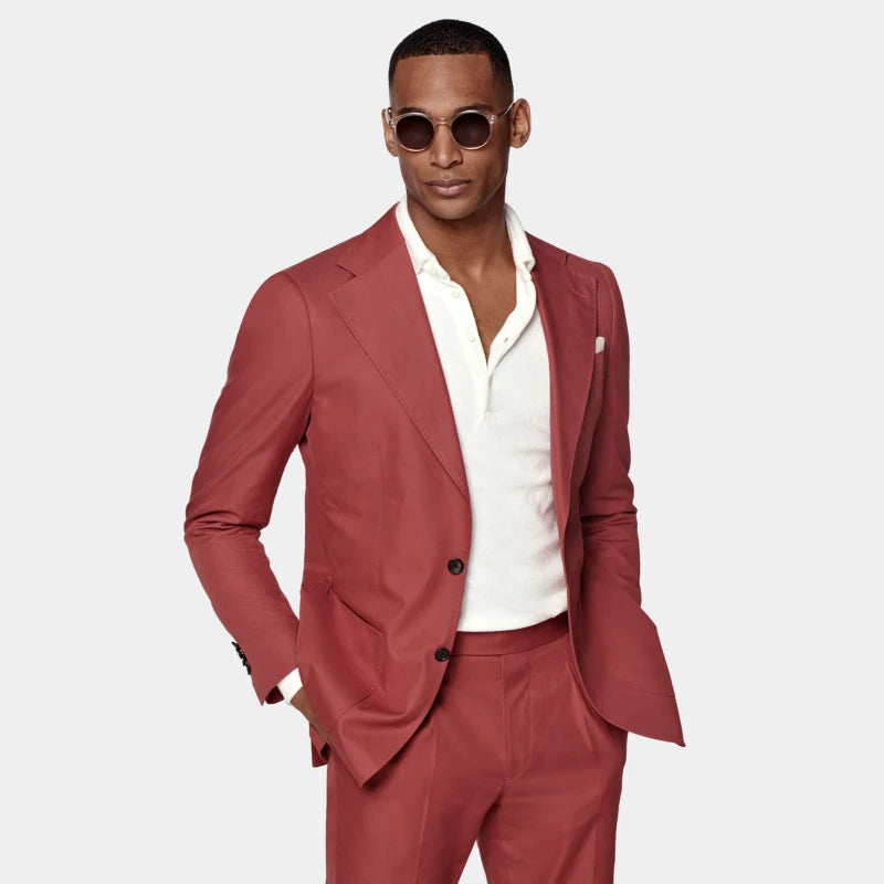 Men's Business Suit  wool Men's Single-breasted Suit Banquet Costumes Custom