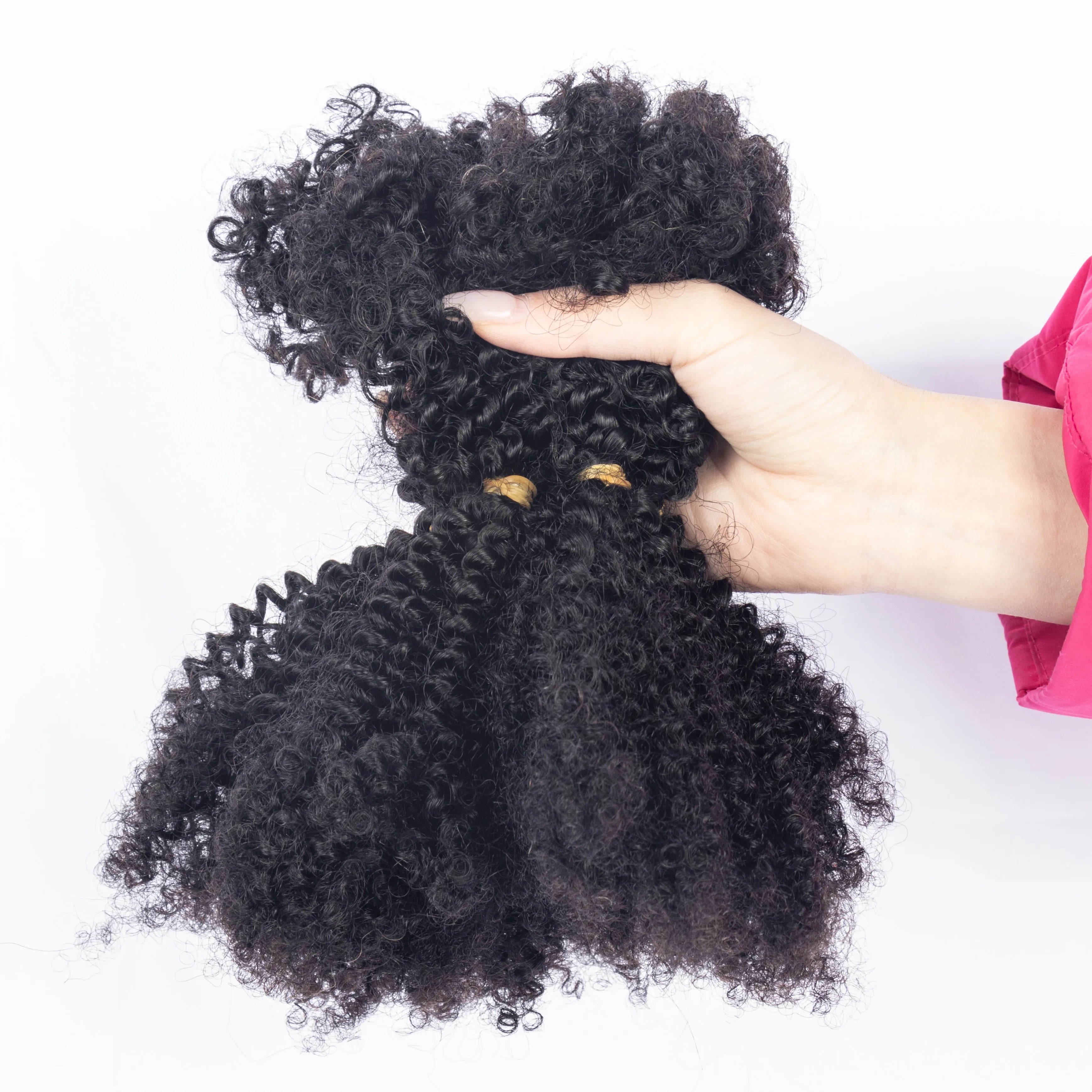 Ready to Ship Wholesale Price Natural Black 100% Human Virgin Hair Human Braiding Hair Bulk No Weft