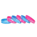 Custom Personalized Scented Silicone Wristband Thin Rubber Bracelet for Promotional Use