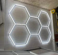 Hexagon LED Ceiling Light for Car Detail Retail Garage Workshop Gym Shop Barber Salon Honeycomb LED Light