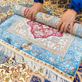 Custom HD 3D Printed Floor Carpet for Living Room Retro Style Diamond Velvet Carpet Rugs