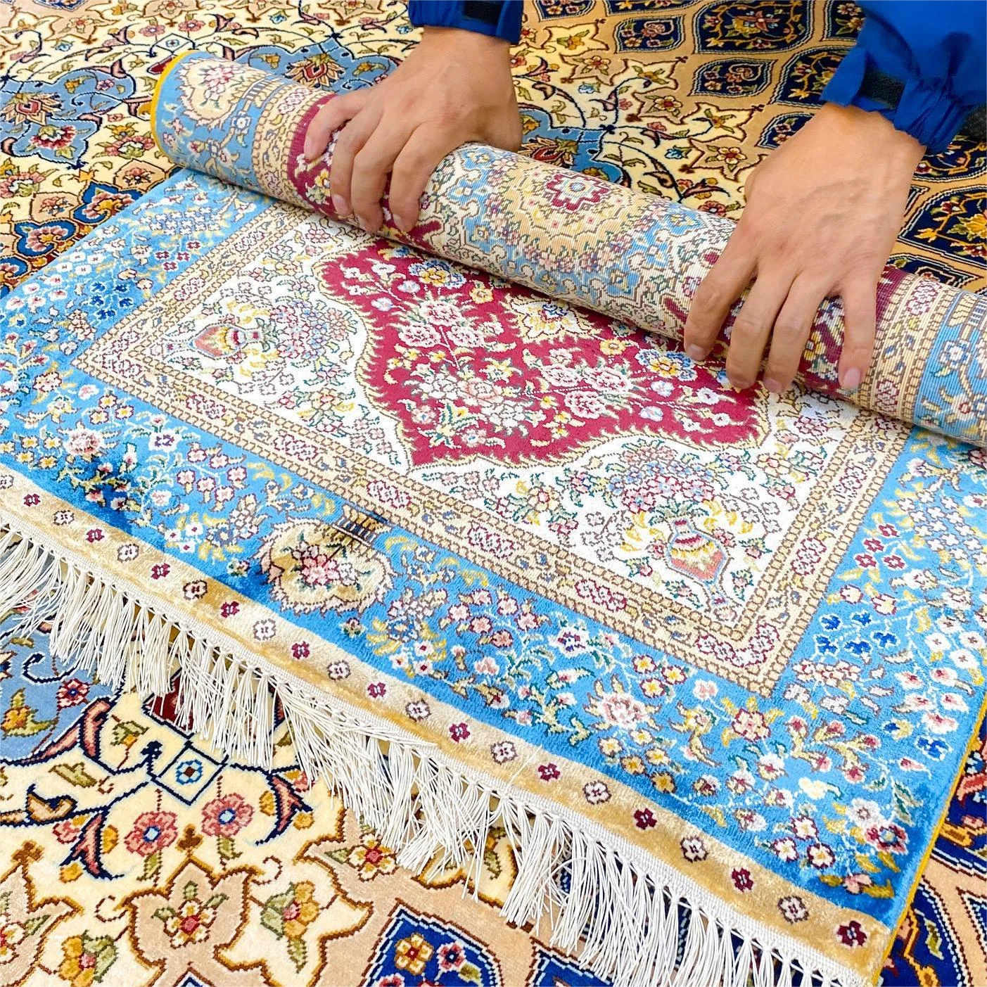 Custom HD 3D Printed Floor Carpet for Living Room Retro Style Diamond Velvet Carpet Rugs