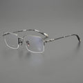 CH8031 New Gold Eyeglasses Luxury Good Quality Half-Frame Fashion Marble Black Brown Flat Rectangular Design Women Glasses Frame
